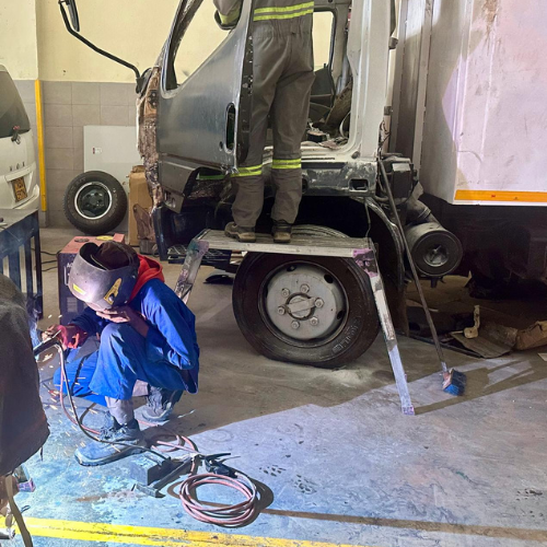 Truck spares and servicing at Multiline Motors Nairobi workshop